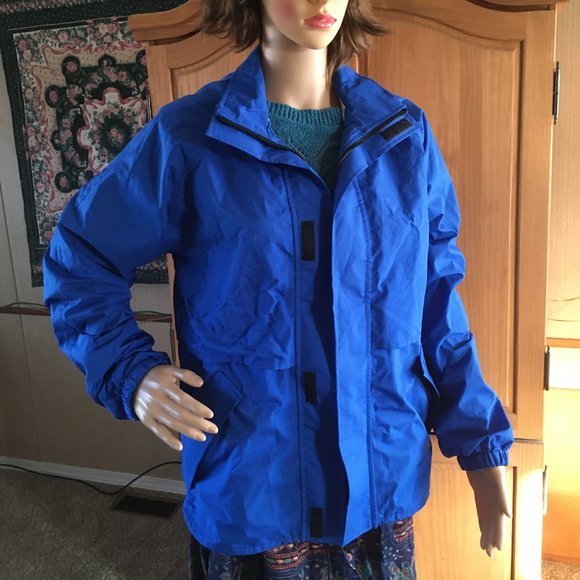 USED CABELA'S BLUE ZIPPERED WINDBREAKER SIZE SMALL - Picture 2 of 9